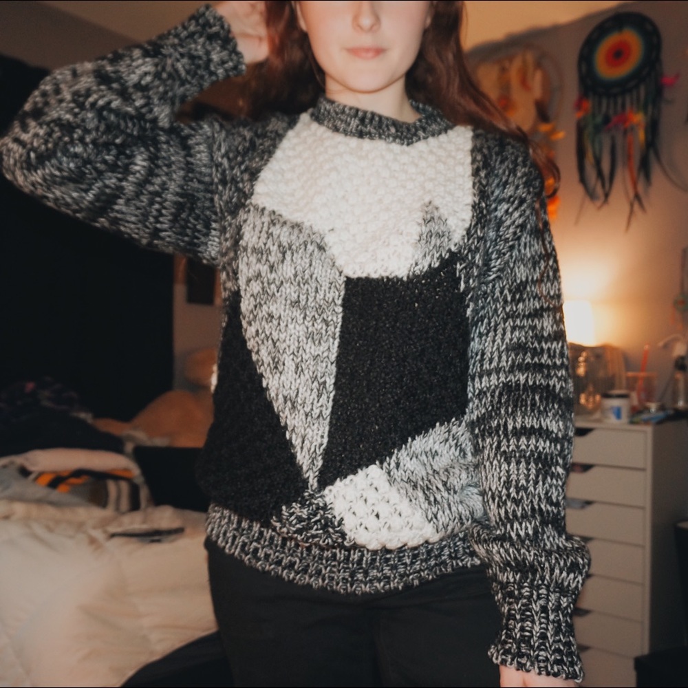Amazing Hand Knit Vintage Sweater